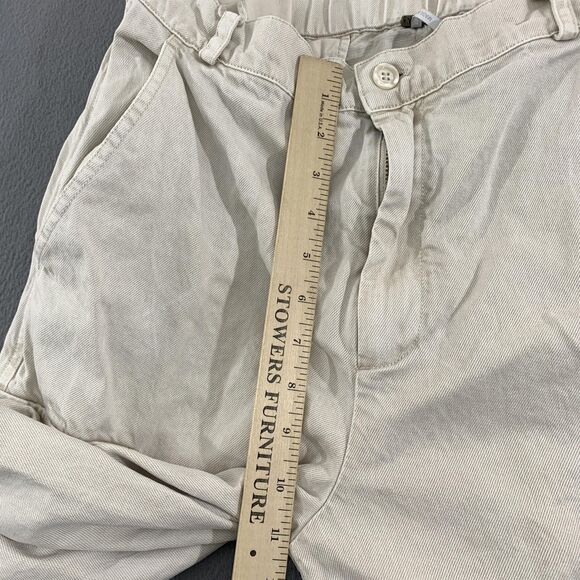 YFB Young Fabulous & Broke Cargo Pants Womens Large Beige Elastic Waist Utility - Picture 6 of 16